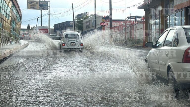 Lluvias causan afectaciones en Fresnillo