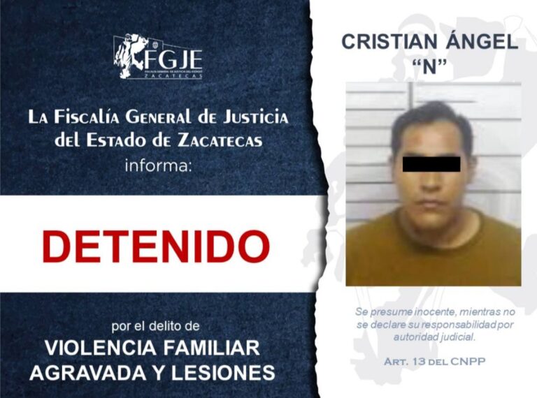 Detiene FGJE a 4 con orden de aprehensión