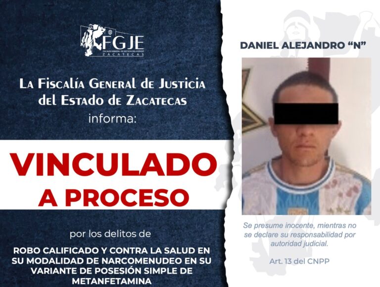 Vinculan a proceso a Daniel Alejandro “N”