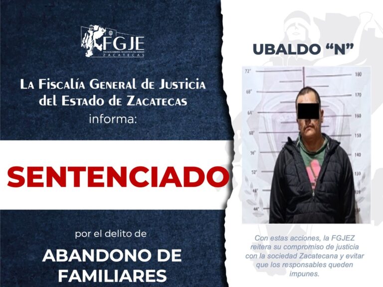 Condenan a Ubaldo por abandono de familiares