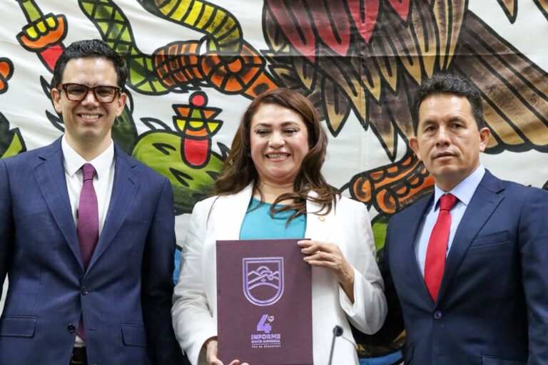 Entrega secretario general de Gobierno Cuarto Informe a diputados