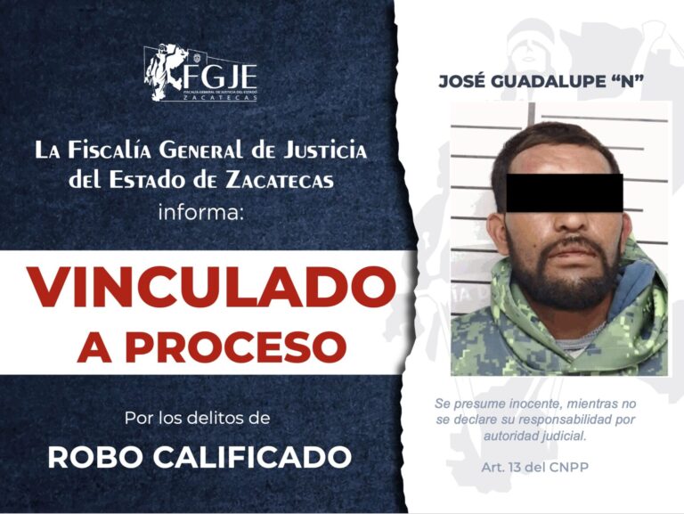 Lo vinculan a proceso por robo calificado