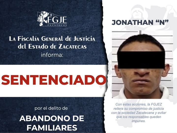 Sentencian a Jonathan «N» por abandono de familiares