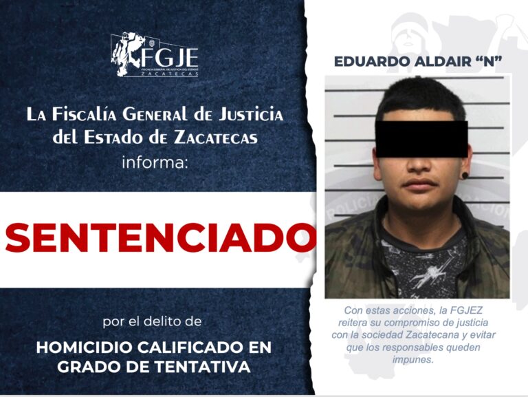 Sentencian a homicida a 8 años de cárcel