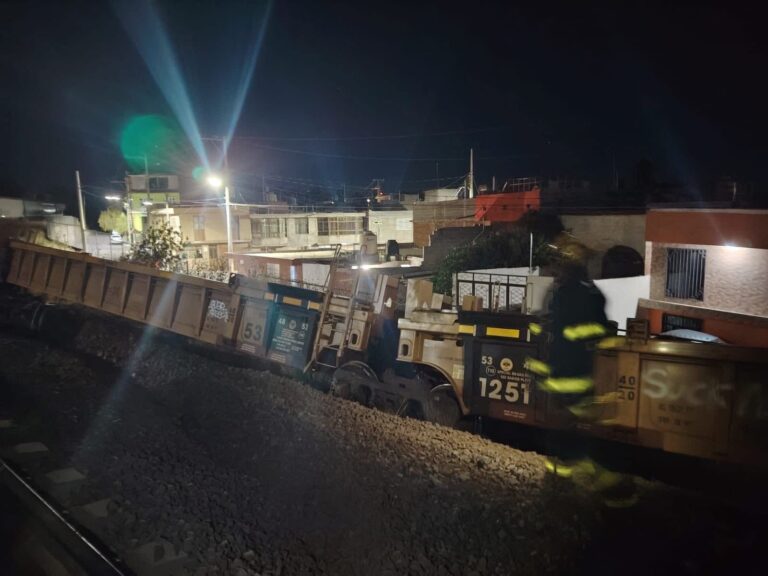 Se descarrila tren a la altura del Abastos