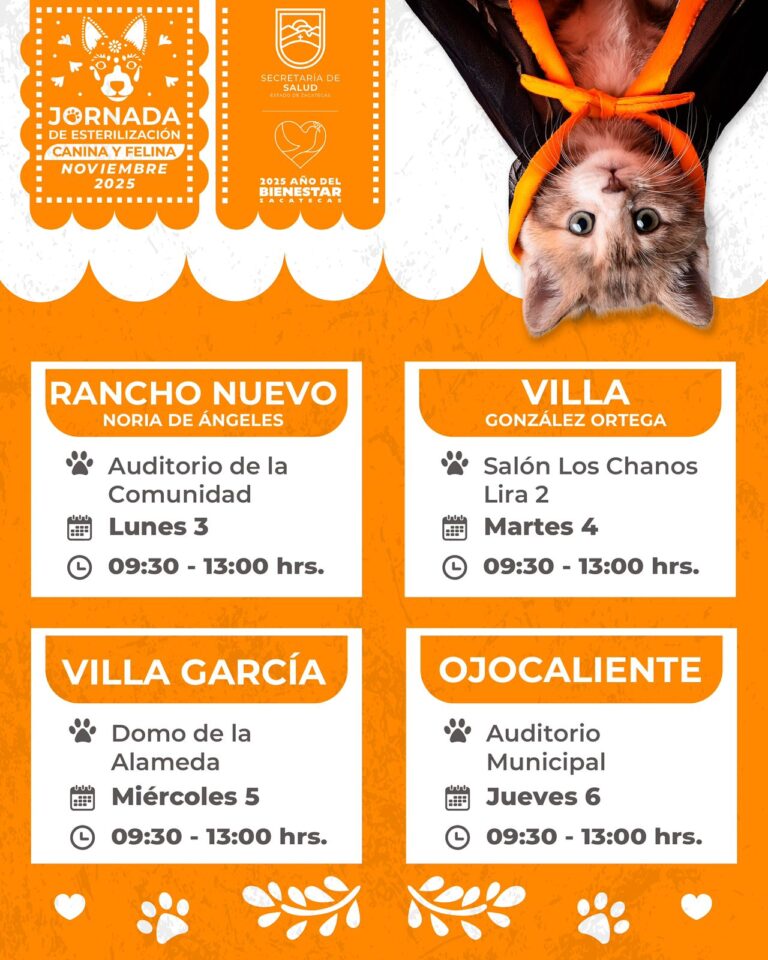 Continúa campaña de esterilización en municipios