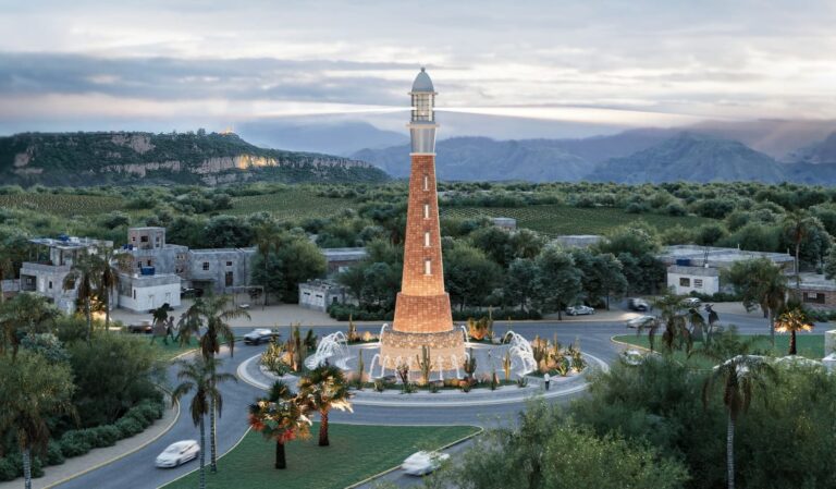 Construyen faro de bienvenida en Jalpa