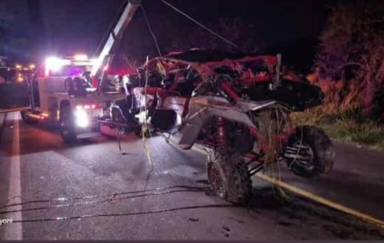 Muere joven en trágico accidente en RZR; dos están graves