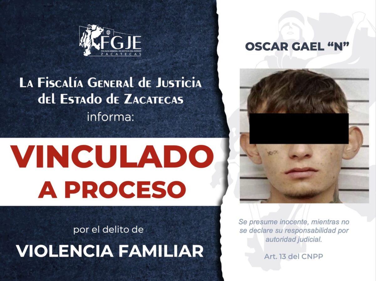 Vinculan a dos por violencia familiar - NTR Zacatecas