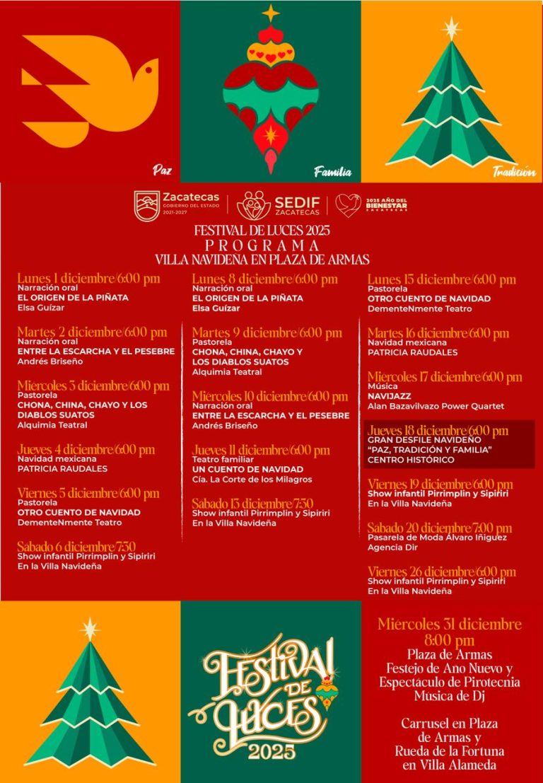 Presentan programa artístico de la Villa Navideña