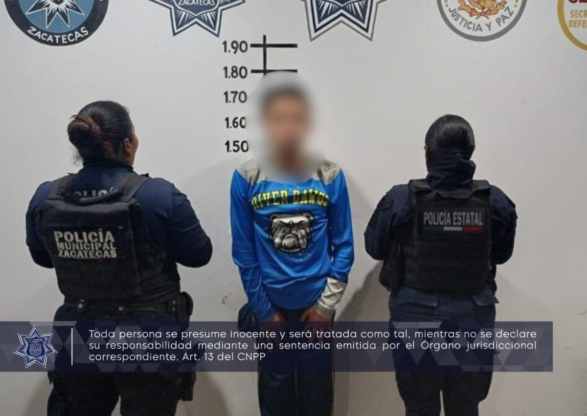 Detienen a joven por presunta violencia familiar - NTR Zacatecas