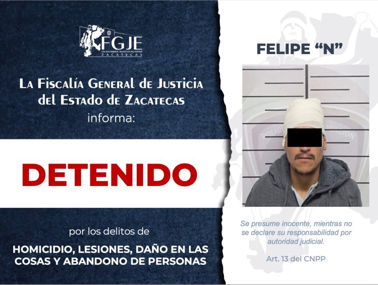 Detienen a presunto responsable de accidente carretero