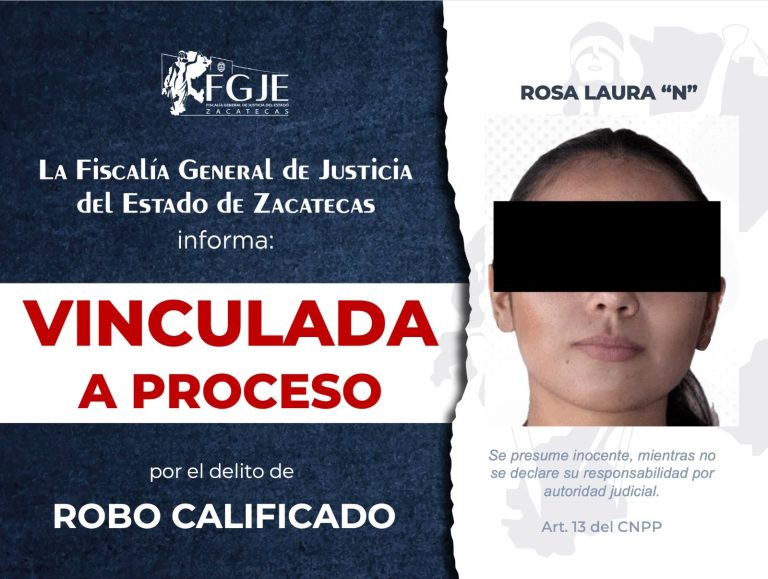Vinculan a Rosa Laura por robo calificado