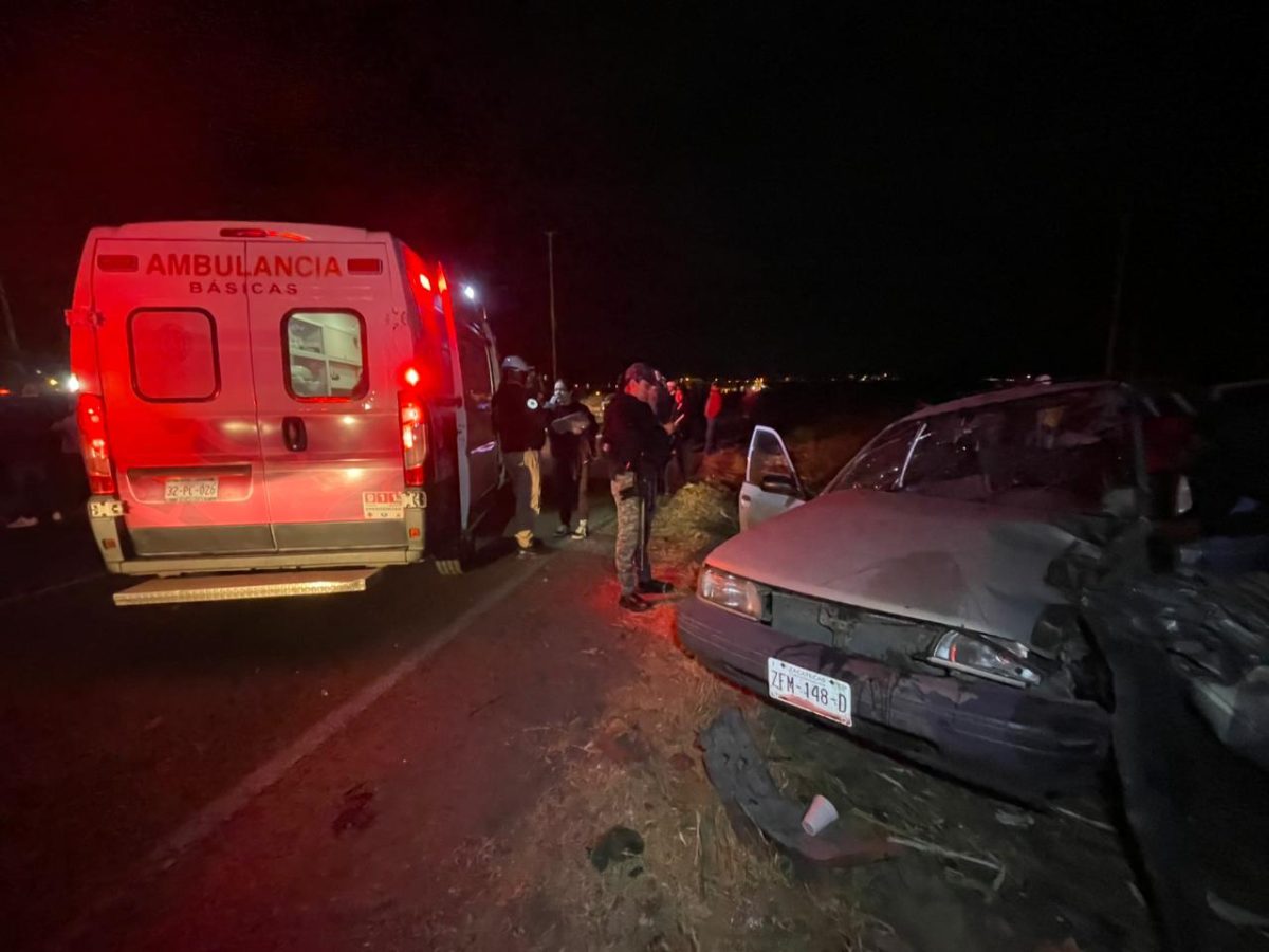 Aparatoso choque deja tres lesionados - NTR Zacatecas