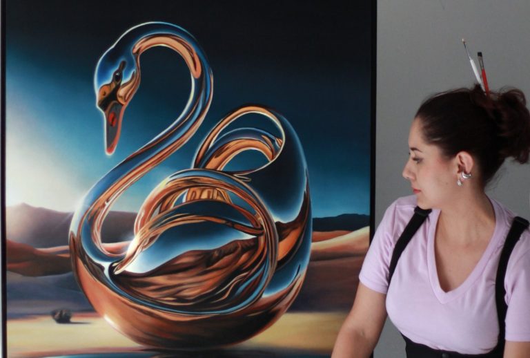 Exhibe Edith Bañuelos en la Bienal Pintura Goya