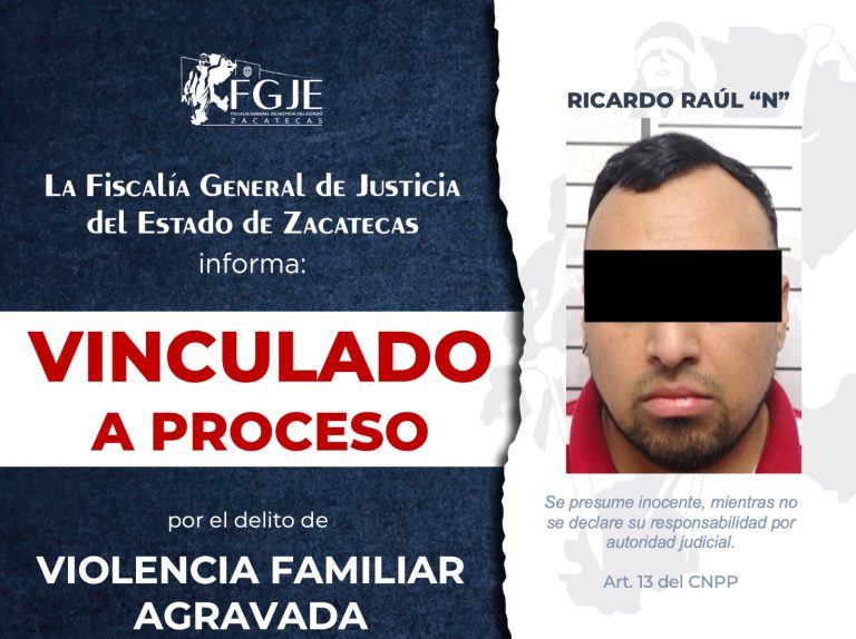 Ricardo es vinculado a proceso por violencia familiar
