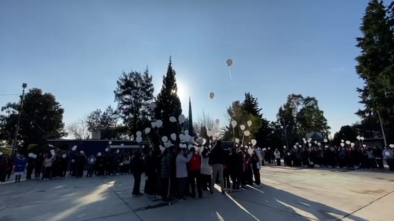 Rinden homenaje a Gabriel, menor que murió por una bala perdida durante enfrentamiento armado