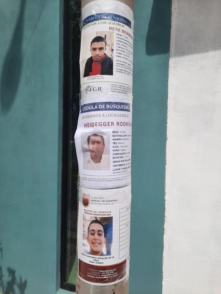 Pegan fichas y buscan a René en Guadalupe
