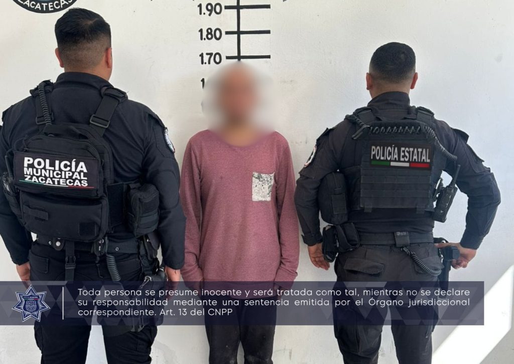 Detienen a hombre por presunta violencia familiar - NTR Zacatecas
