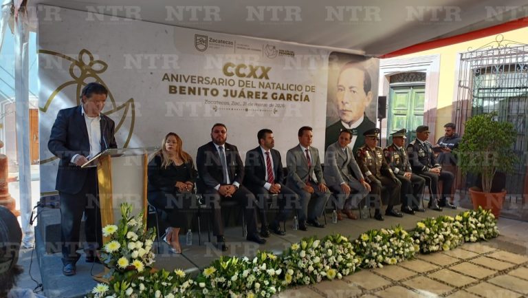 Conmemoran 220 aniversario del natalicio de Benito Juárez