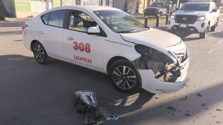 Chocan taxis en Las Huertas