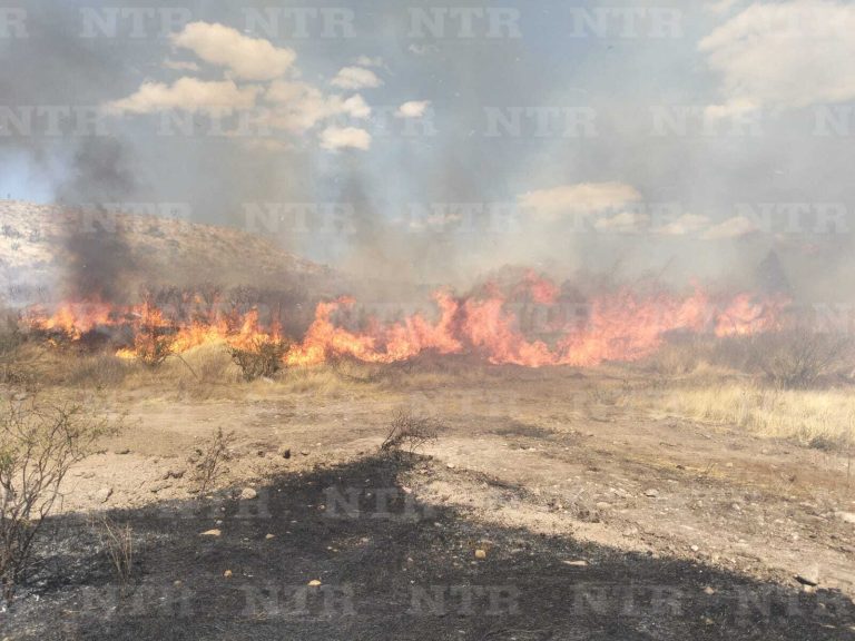 Incendio consume dos hectáreas de pastizal y basura