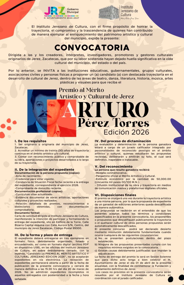Buscan a ganador del Premio al Mérito Artístico