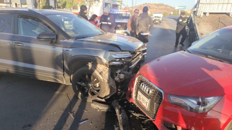 Mañana accidentada en Zacatecas deja una mujer lesionada
