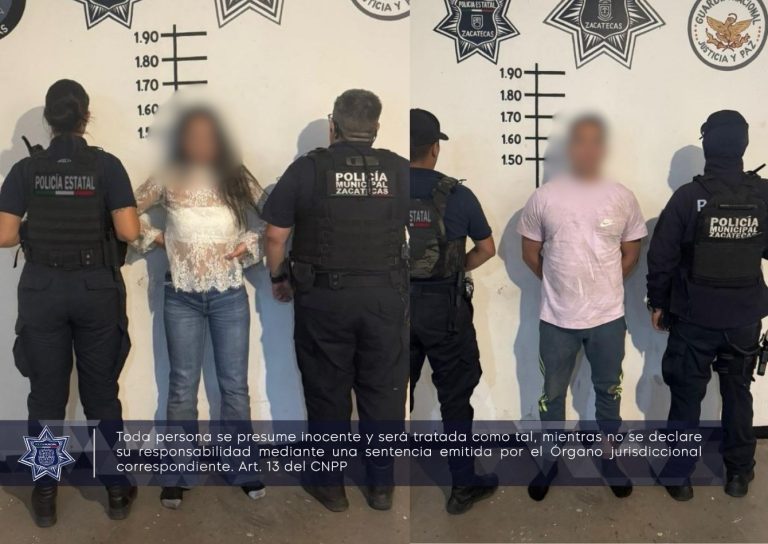 Detienen a dos personas por desobediencia y lesiones