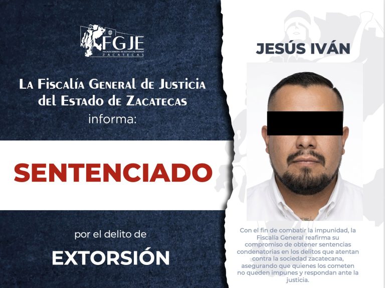Dan sentencia de cuatro años por extorsión