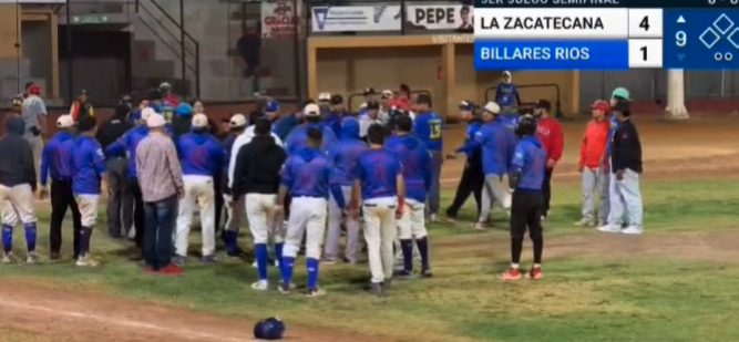 Semifinal con escándalo incluido en la Liga de Béisbol de Guadalupe