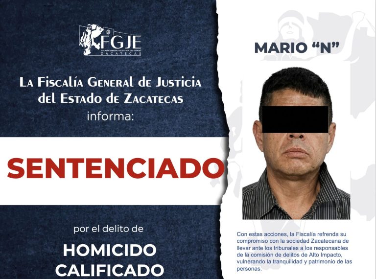 Sentencian a homicida a 45 años de cárcel