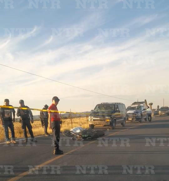 Muere hombre en accidente con su motocicleta