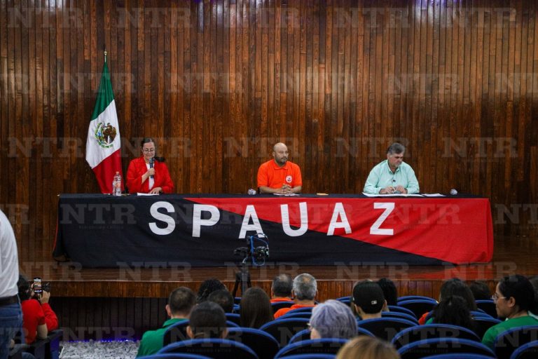 Realizan candidatos al SPAUAZ tercera confrontación de propuestas