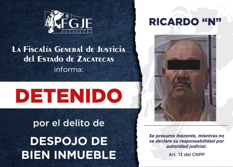 Cumplimenta FGJE cinco órdenes de aprehensión
