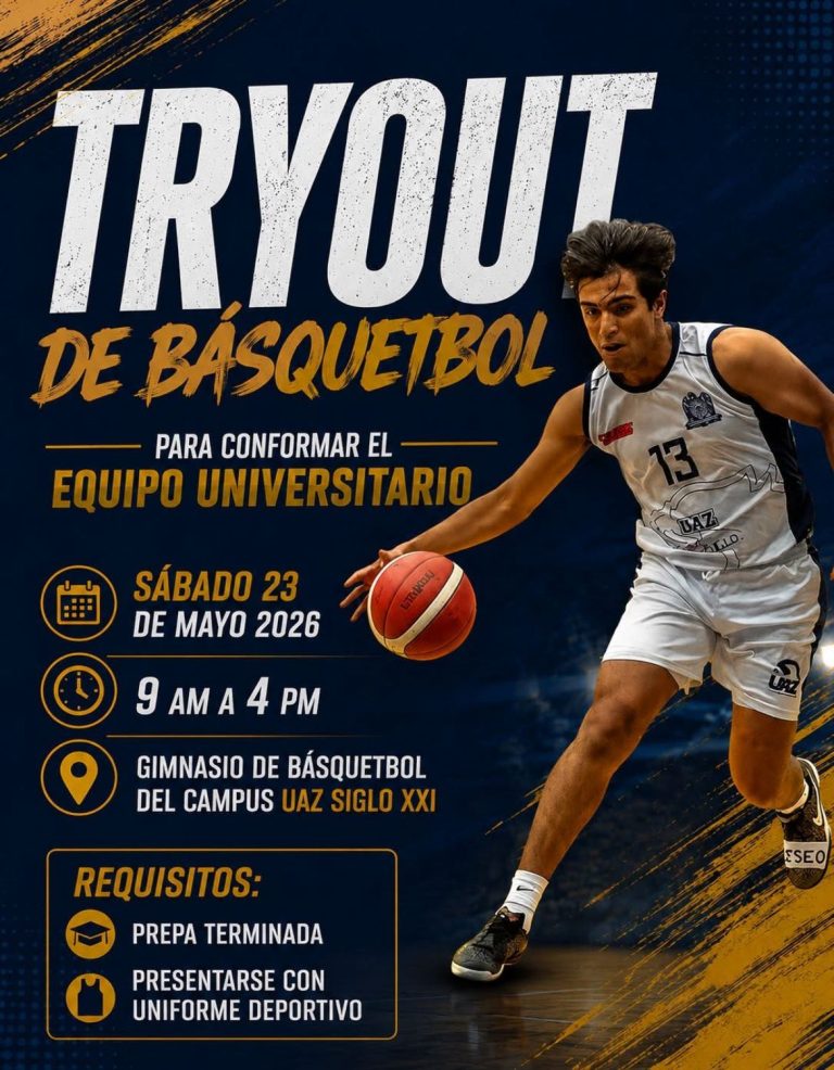 UAZ integrará talentos a equipos de básquetbol