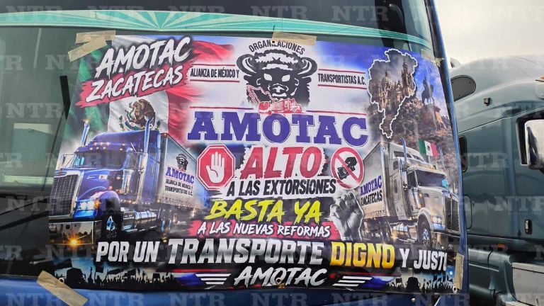 AMOTAC protesta de manera pacífica en caseta de Calera