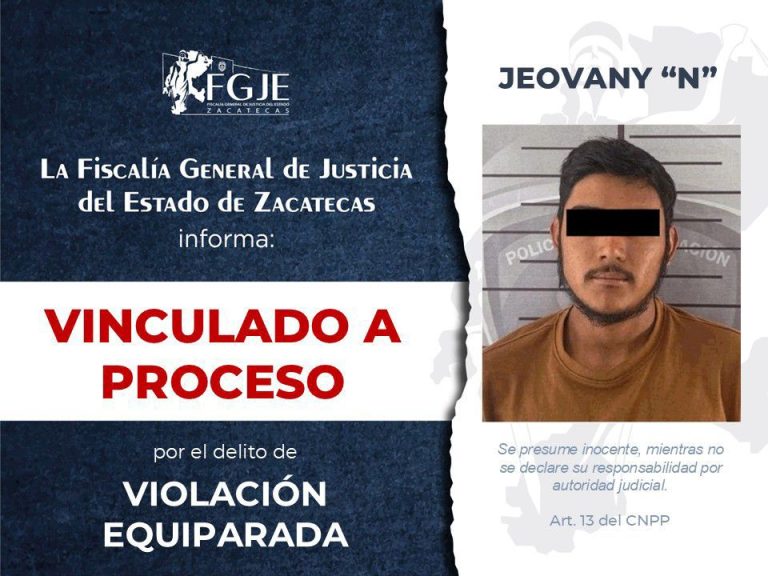 Inician vinculación a proceso contra presunto violador
