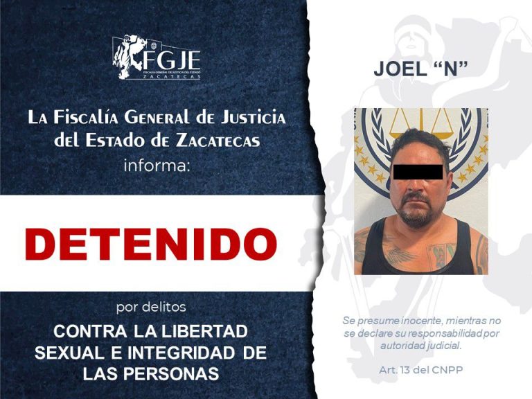 Lo detienen en Sinaloa por delitos contra la libertad sexual