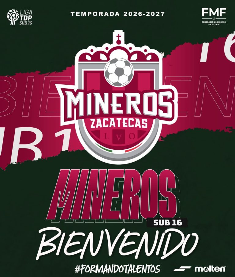 Mineros de Zacatecas participará en la Liga TDP Sub-16