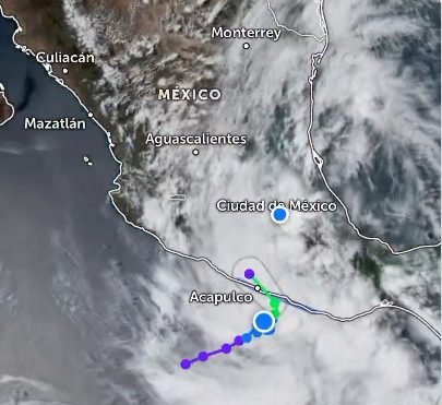 Se forma la tormenta tropical ‘Boris’ en costas de Guerrero