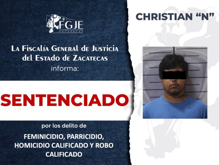 Sentencian a responsable de triple homicidio en Fresnillo