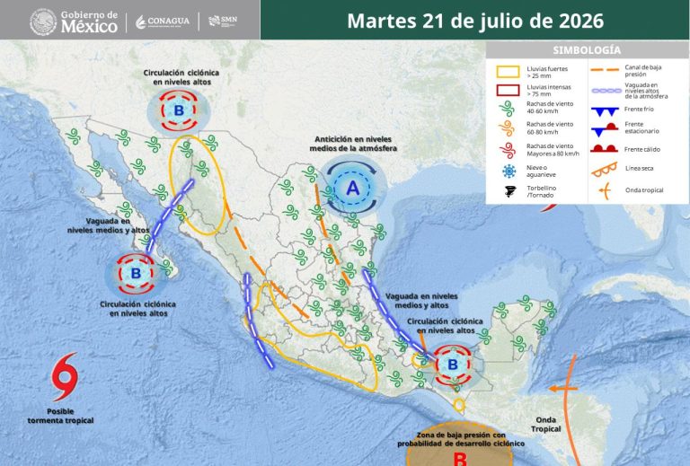 Piden autoridades mantenerse alerta frente a posibles lluvias