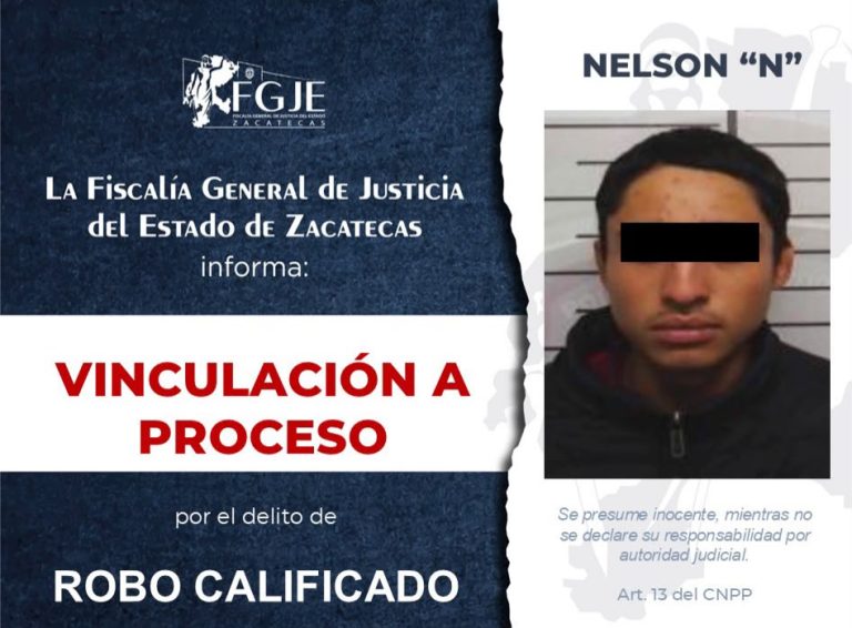 Vinculan a Nelson por robo calificado