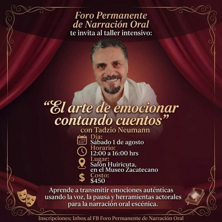 Buscan ampliar gremio con taller «El arte de emocionar contando cuentos»