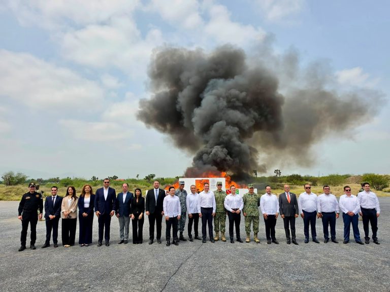 Realizan primera incineración regional de narcótico