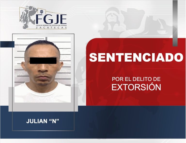 Sentencian a extorsionador a 10 años de prisión