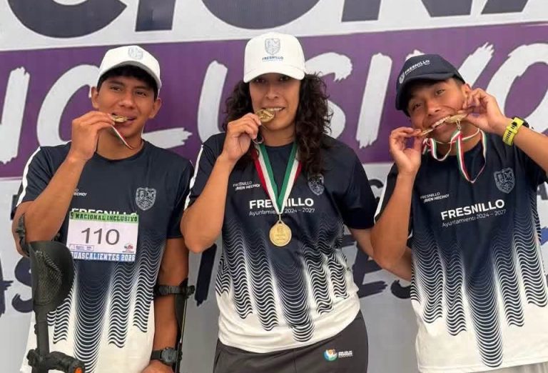 Fresnillo conquista cinco oros en deporte adaptado