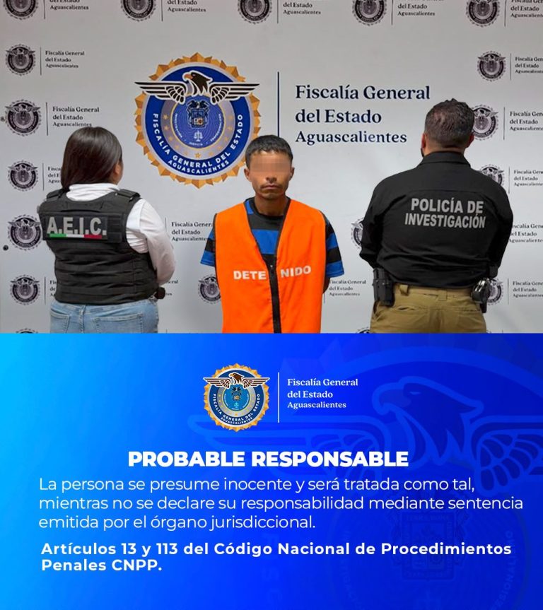 Detienen a Diego «N» en Aguascalientes, era buscado en Zacatecas
