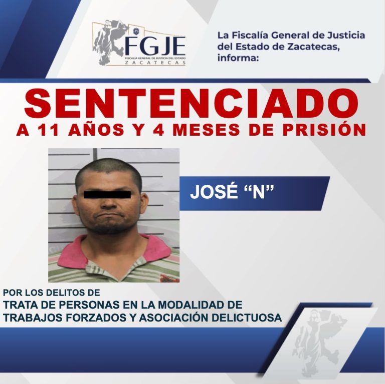 Logran sentencia de 11 años contra José por trata de personas